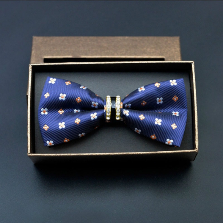 

Polyester Yarn Diamond Bow Tie Metal Bow for Men(Classic Plum)