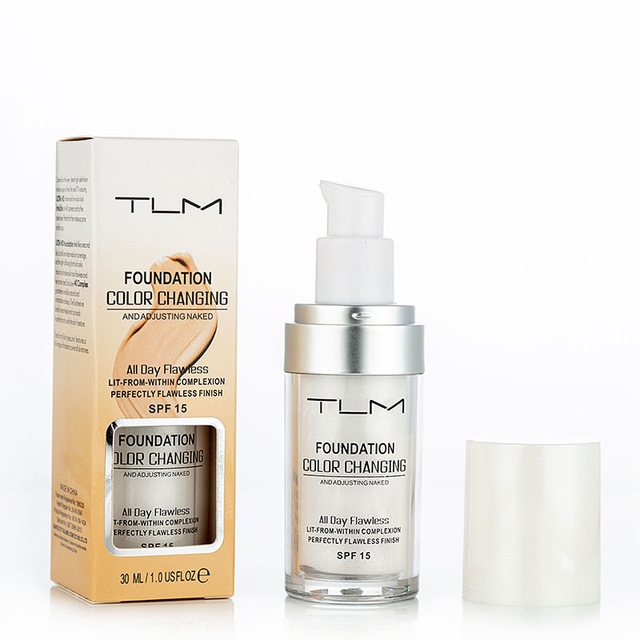 

3 PCS Color Changing Foundation Makeup Base Nude Face Liquid Cover Concealer Longlasting Makeup Gift Skin care Foundation(Complexion)