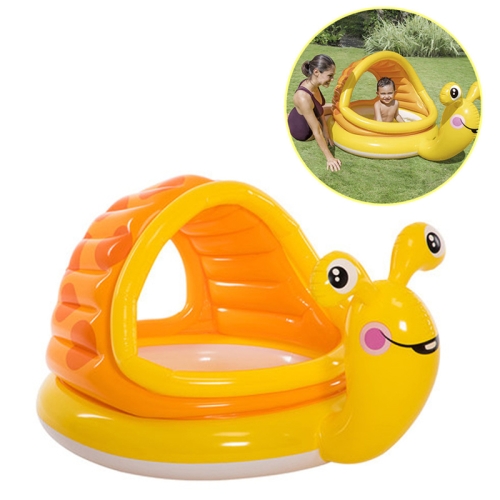 

INTEX Snail Swimming Pool Infant Ocean Ball Pool Fence Inflatable Ball Pool Play House Baby Toys(145X102X74CM)