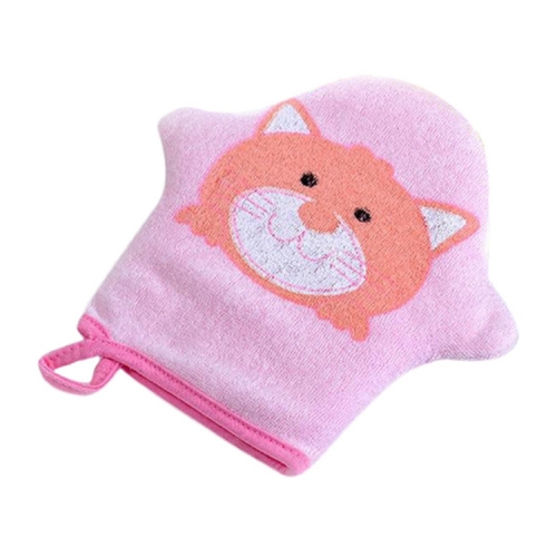 

Cartoon Super Soft Cotton Baby Bath Shower Brush Cute Animal Modeling Sponge Powder Rubbing Towel Ball for Baby(Pink Cat)