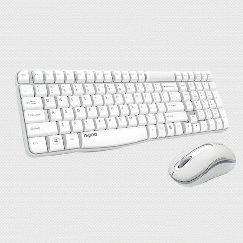 

Rapoo X1800S 2.4GHz Wireless Keyboard and Mouse Set(White)