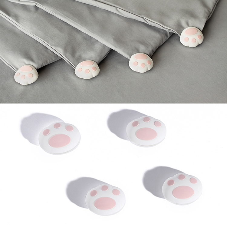 

4 PCS / Set Quilted Non-slip Buckle at Four Corners Safe Needleless Quilt Holder(Cat Claw)