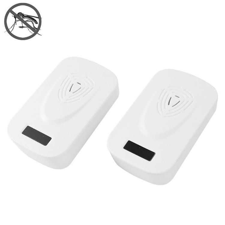 

2 PCS Ultrasonic Radiation-free Household Intelligent Electronic Mosquito Repellent, Style:EU Plug(White)