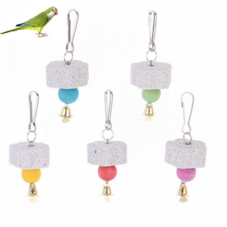 

Parrot Mouth Grinding Stone Bird Toy Molar Stone Cage Toys Parrot Products，Random Color Delivery