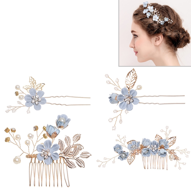 Sunsky Fashion Flower Hair Combs Headdress Prom Bridal Wedding