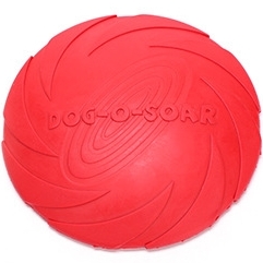 

Pet toys Large Dog Flying Discs Trainning Puppy Toy Rubber Fetch Flying Disc Frisby, Size:15x15x2cm(Red)