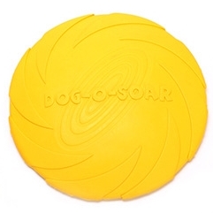 

Pet toys Large Dog Flying Discs Trainning Puppy Toy Rubber Fetch Flying Disc Frisby, Size:15x15x2cm(Yellow)