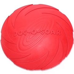 

Pet toys Large Dog Flying Discs Trainning Puppy Toy Rubber Fetch Flying Disc Frisby, Size:18x18x3cm(Red)