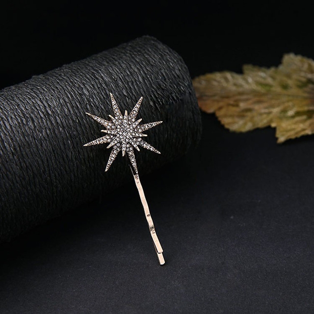 

Star Moon Rhinestone Hair Clip Fashion Hair Accessories(Big star)