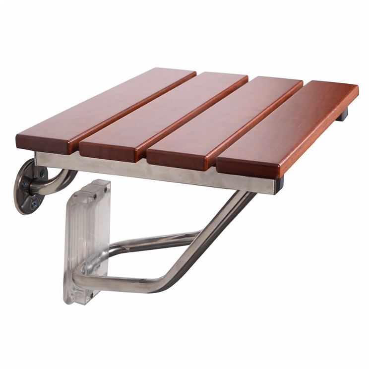 

Folding Solid Wood Wall Mounted Relaxation Shower Chair(F Fype With Feet)