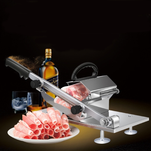 

Alloy Stainless Steel Household Manual Thickness Adjustable Meat Vegetables Slicer Meat Slicing Machine(Sliver)