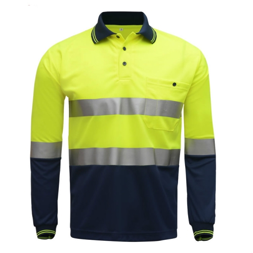 

Long Sleeve Reflective T-Shirt Road Staff Safety Clothing, Size:XL(Fluorescent Yellow Spelling Cyan)