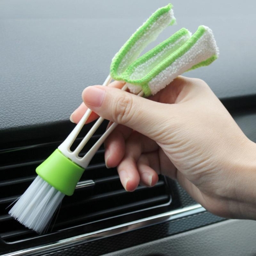 

2 PCS Plastic Car Cleaning Brush Double Ended Car Air Vent Slit Cleaner Brush Dusting Blinds Keyboard Cleaning Brushes Cleaner