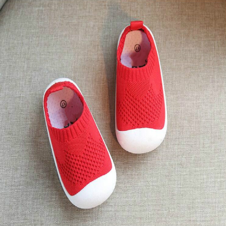 

Infant Toddler Shoes Mesh Shoes Soft Bottom Non-slip, Size:19(Red)