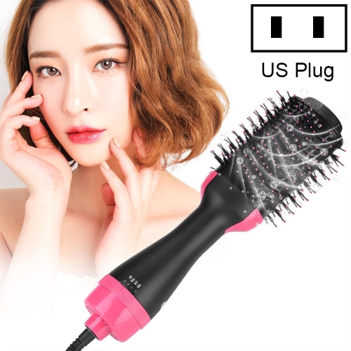 

2 in 1 Multi-functional Comb Styling Rotating Hot Hair Dryer Straightener Curler US Plug