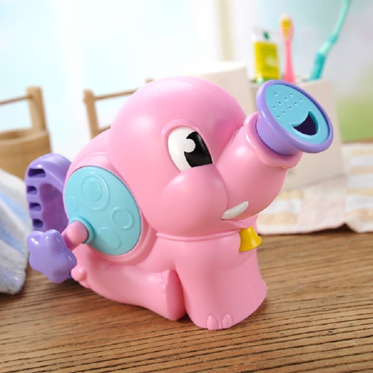 

Children Bathroom Elephant Pumping Type Shower Hand-cranked Water Spray Toy(Red)