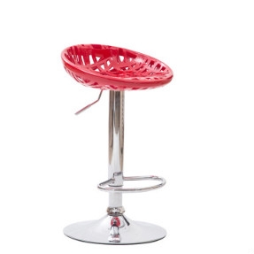 

2 PCS European Style High Bar Stool Front Desk Lift Bar Chair(Red)