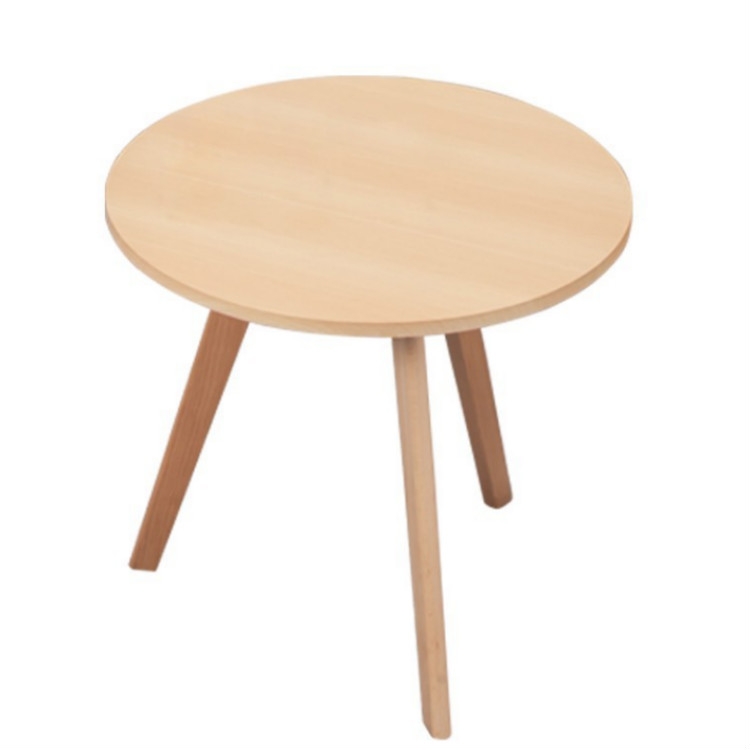 

Small Apartment Small furniture Creative Leisure Solid Wood Balcony Coffee Tea Round Table, Size:Diameter: 50cm Height: 40cm(Beech)