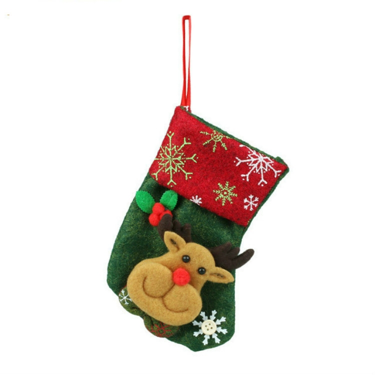 

Lovely Christmas Stockings Socks Gift Bag Xmas Tree Decor Festival Party Supplies(Elk)