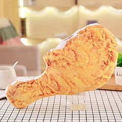 

Snack Food Pillows Beer Fried Chicken Snack Pillow Plush Toy Doll Decorative Pillow(L Drumstick)