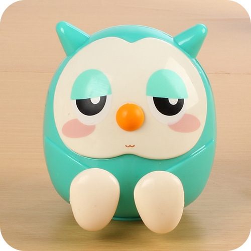 

Universal Plastic Cute Owl Kawaii Book Holder Lazy Stand Tablet Desk Candy Color Money-box Office Supply(Green)