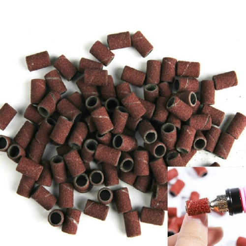 

100 PCS Nail Art Electric Grinder Accessories Sandpaper Ring Sand Cloth Ring Grinding Ring, Size:80#