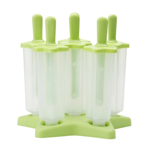 

5 PCS Plastic Ice Cream Popsicle Molds(Green)