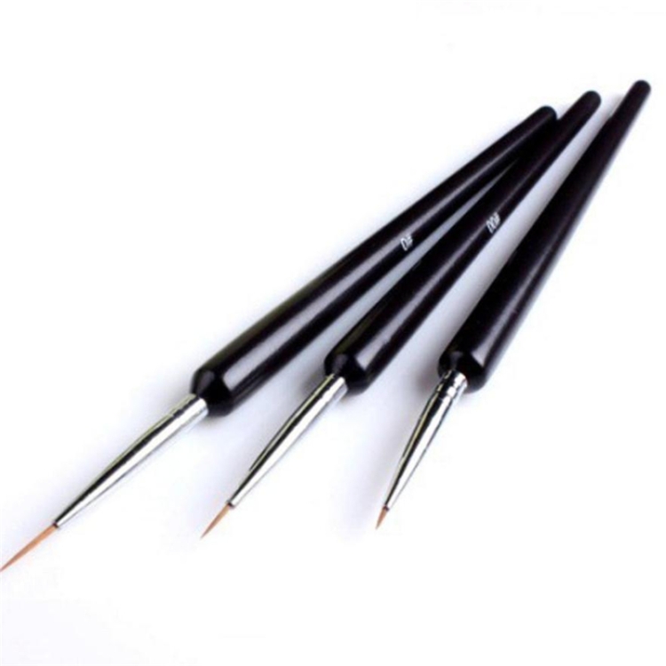 

2 Sets Manicure Flower Set Pen Pull Pen Hook Flower Pen 3 Sticks Paint Pen Black Rod Nail Tool