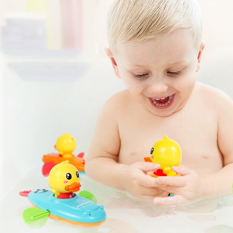 

3 PCS Pull Back Rowing Water Toy Children Bathroom Wind-up Toy(Color Random Delivery)