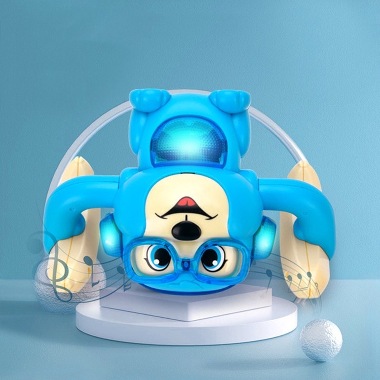 

Electric Voice & Touch Control Tipping Monkey with Light and Music(Blue)