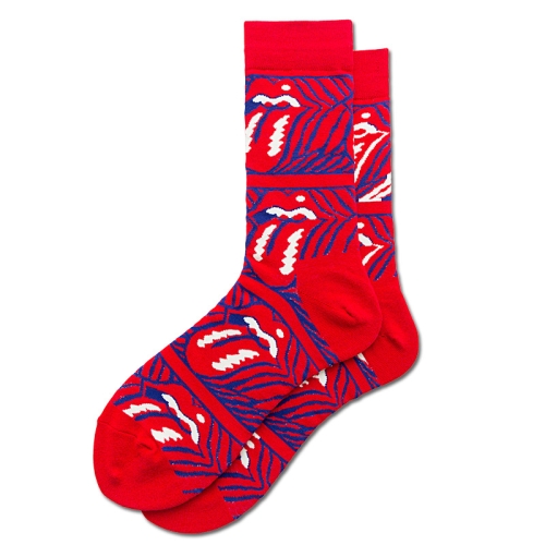 

3 Pairs Autumn And Winter Cotton Cartoon Long Tube Men And Women Couple Socks, Type:Big Red Tongue(EUR 39-46)
