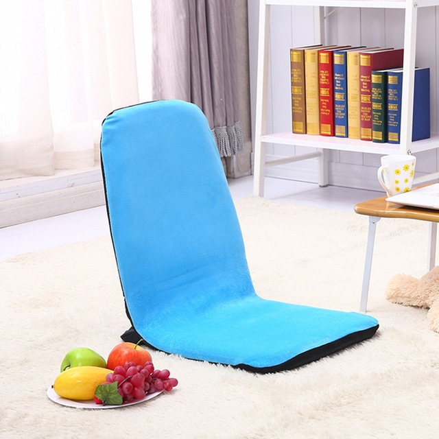 

Portable Adjustable Foldable Chaise Lounge Chair Floor Seating Lazy Lounger Chair(Blue)