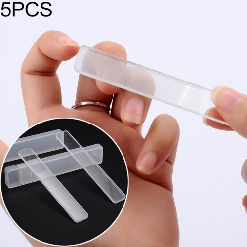 

5 PCS Nano Crystal Glass Nail File Manicure Polish Manicure Tool, Specification:Plastic Box