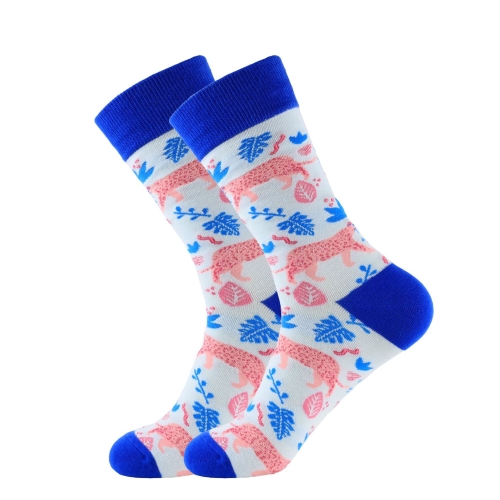 

3 Pairs Autumn And Winter Colorful Animal Series Men And Women Casual Cotton Socks, Type:1(EUR 37-45)