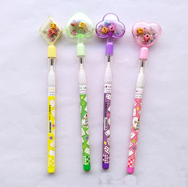 

10 PCS Kawaii Automatic Pencil Geometry Mechanical Pencil Children Stationery Supplies, Random Color