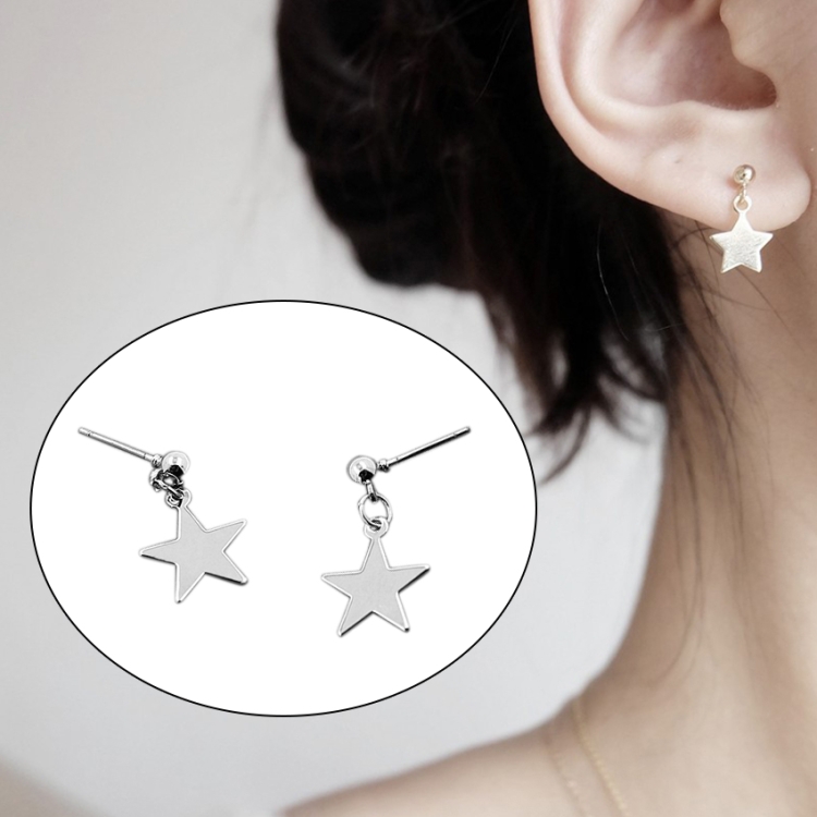 

Women Simple Star Stud Earrings(silver)