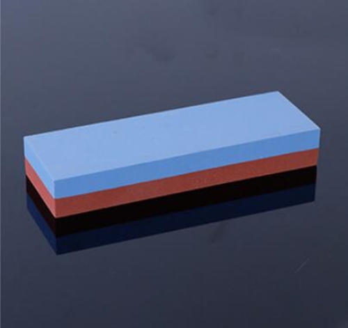 

White Corundum Double-sided Sharpened Petroleum Stone Home Kitchen Whetstone, Typle:Red Blue 240/800