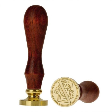 

Letters Pattern Sealing Wax Paint Seal Vvintage Printing Letter Envelope Postcard Gift Seal Printing Wooden Handle Wax,Random Color Delivery