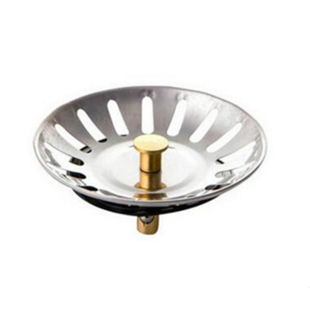 

2 PCS Stopper Spin Lock Sink Drain Strainer, Material:Stainless Steel