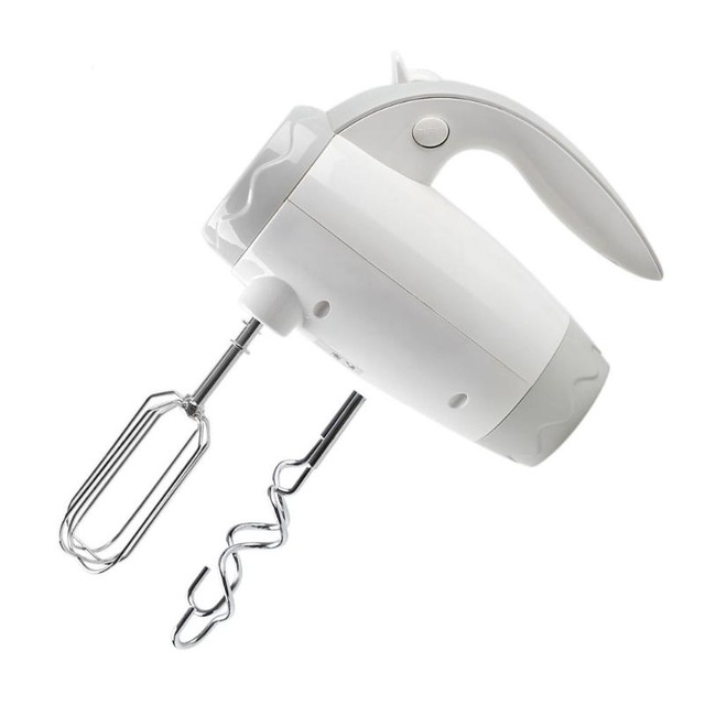 

Handheld Double-ended Electric Egg Beater Speed Adjust Household Baking Tool(White)