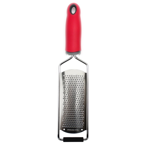 

Cheese Grater Stainless Steel Blade Cheese Slicer Lemon Grater Chocolate Scraping Planer with Protective Cover(Red)