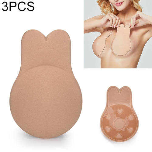 

3 PCS Breast Lift Tape Intimates Sexy Underwear Accessories Reusable Silicone Push Up Breast Nipple Cover Invisible Adhesive Bra(AB Size (diameter: 9cm))