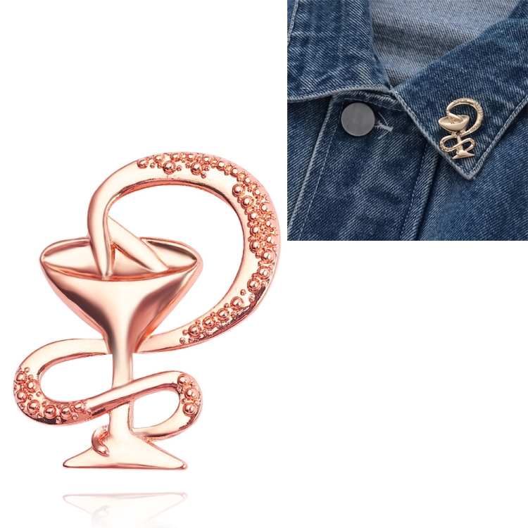 

Sweater Pin Western Suit Accessories Wild Brooch(Rose Gold )