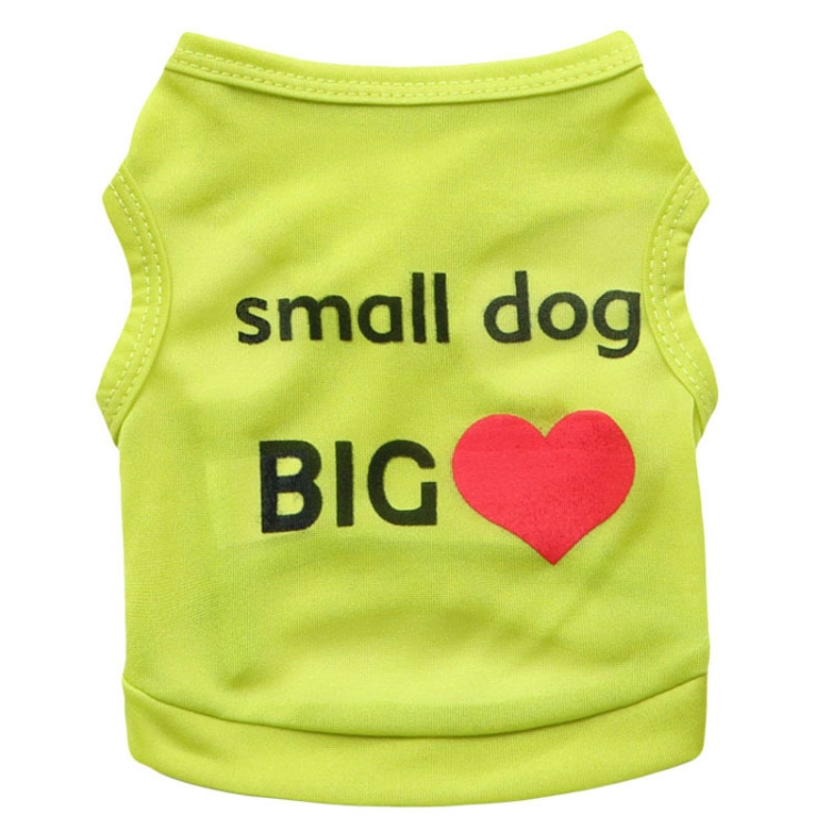 

Lovely Summer Pet Cotton Vest Clothes T Shirts for Cats Dogs, Size:XS(Green 1)