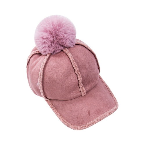 

Winter Hat Women Slouchy Peaked Cap Visors Cap Warm(Pink)