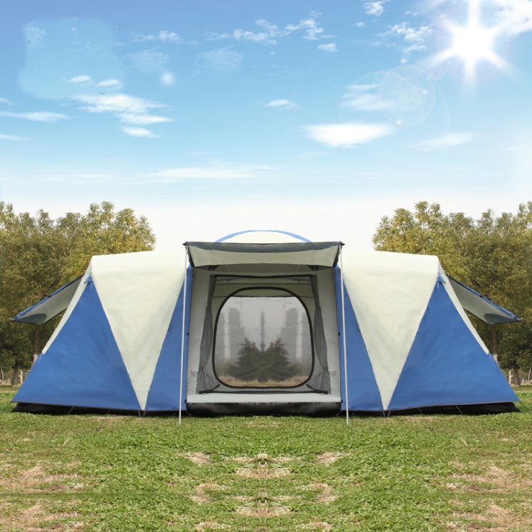 

Ultralarge 8-12 Person Double Layer Waterproof Strong Camping Family Tent Carpas