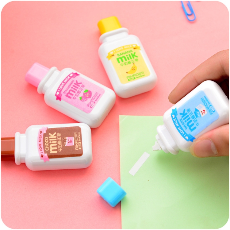 

6048 Creative Cute Bottle Correction Belt Office School Supplies Student Stationery Random Color Delivery
