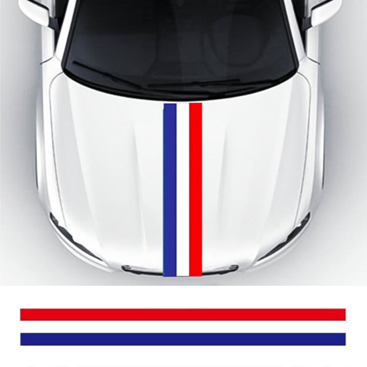 

Flag Striped Car Hood Vinyl Sticker Body Decal(france)
