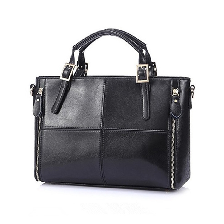 

Luxury Handbags Women Bags Designer Split Leather Bags Women Handbag Brand Top-handle Bags Female Shoulder Bags(Black)
