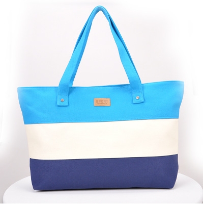 

Ladies Hand Canvas Big Beach Shoulder Women Messenger Tote Bags(blue)